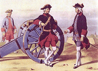 Королевский корпус артиллерии и Инженеров. Канонир и минер - 1757 - Corps royal de L'Artillerie et du Genie. Canonnier et mineur.