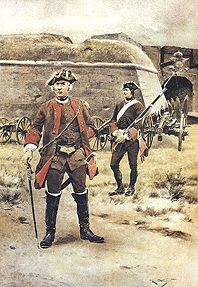 Мастеровой артиллерийского корпуса и артиллерист-фузилер - 1751-1786 - Buchsenmeister des artillerie corps und Artillerie-Fusilier
